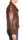 50s Oil Tanned Cowhide Leather Moto Jacket