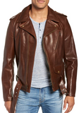 50s Oil Tanned Cowhide Leather Moto Jacket