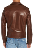 50s Oil Tanned Cowhide Leather Moto Jacket