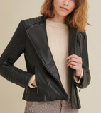 Alexis Quilted Leather Moto Jacket