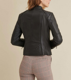 Alexis Quilted Leather Moto Jacket