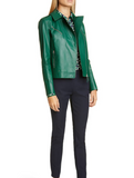 Bernice Leather Moto Jacket