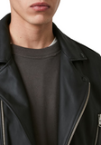 Bloc Leather Biker Jacket