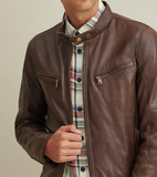 Brent Leather Moto Jacket