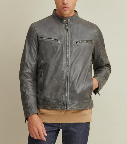 Brent Leather Moto Jacket