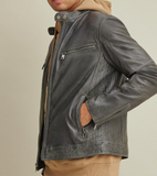 Brent Leather Moto Jacket