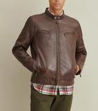 Brent Leather Moto Jacket