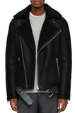 Byward Genuine Shearling Biker Jacket
