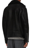 Byward Genuine Shearling Biker Jacket