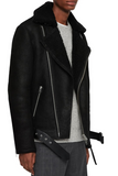 Byward Genuine Shearling Biker Jacket