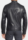 Café Racer Oil Tanned Cowhide Leather Moto Jacket