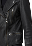 Cargo Leather Biker Jacket