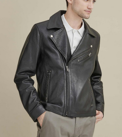 Charlie Leather Moto Jacket