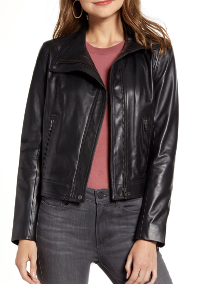 Chelsea Leather Moto Jacket