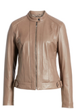 Cole Haan Leather Moto Jacket
