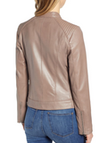 Cole Haan Leather Moto Jacket