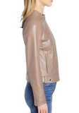 Cole Haan Leather Moto Jacket
