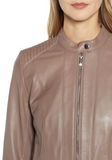Cole Haan Leather Moto Jacket