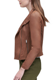 Felix Asymmetrical Leather Moto Jacket