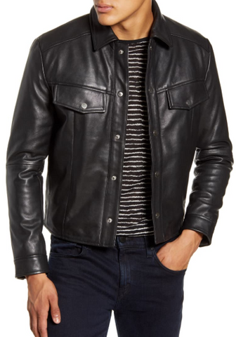 Frankie Leather Moto Jacket