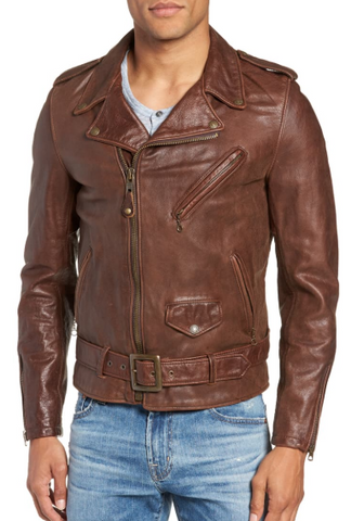 Hand Vintaged Cowhide Leather Motorcycle Jacket