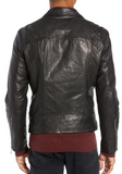 Holt Slim Fit Leather Biker Jacket