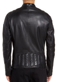 Jagson Slim Fit Sheepskin Moto Jacket