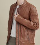 Josh Leather Moto Jacket