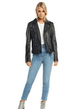 Kira Leather Biker Jacket