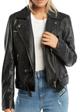 Kira Leather Biker Jacket