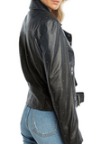 Kira Leather Biker Jacket