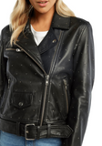 Kira Leather Biker Jacket
