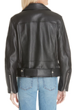 Lambskin Leather Moto Jacket