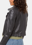 Leather Moto Jacket, Regular & Petite Sizes