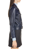 Mock Core Leather Moto Jacket