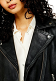 Mona Leather Biker Jacket