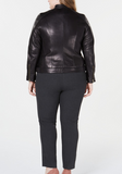 Plus Size Leather Moto Jacket