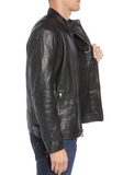 Quilted Leather Moto Jacket