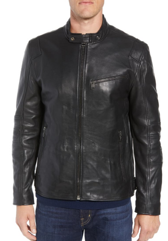 Quilted Leather Moto Jacket