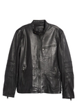 Quilted Leather Moto Jacket