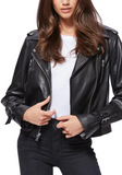 Rayven Leather Moto Jacket