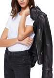 Rayven Leather Moto Jacket