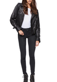 Rayven Leather Moto Jacket