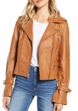 Rayven Leather Moto Jacket