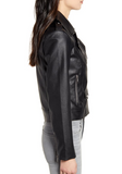 Roxy Faux Leather Moto Jacket