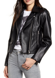 Roxy Faux Leather Moto Jacket