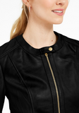 Seamed Leather Jacket