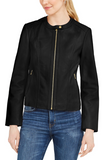 Seamed Leather Jacket