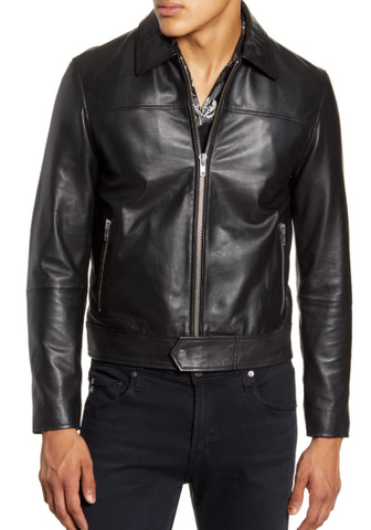 Sharpe Leather Moto Jacket