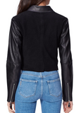 Silvie Leather & Suede Moto Jacket